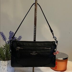 Coach Black Leather Small Shoulder Bag